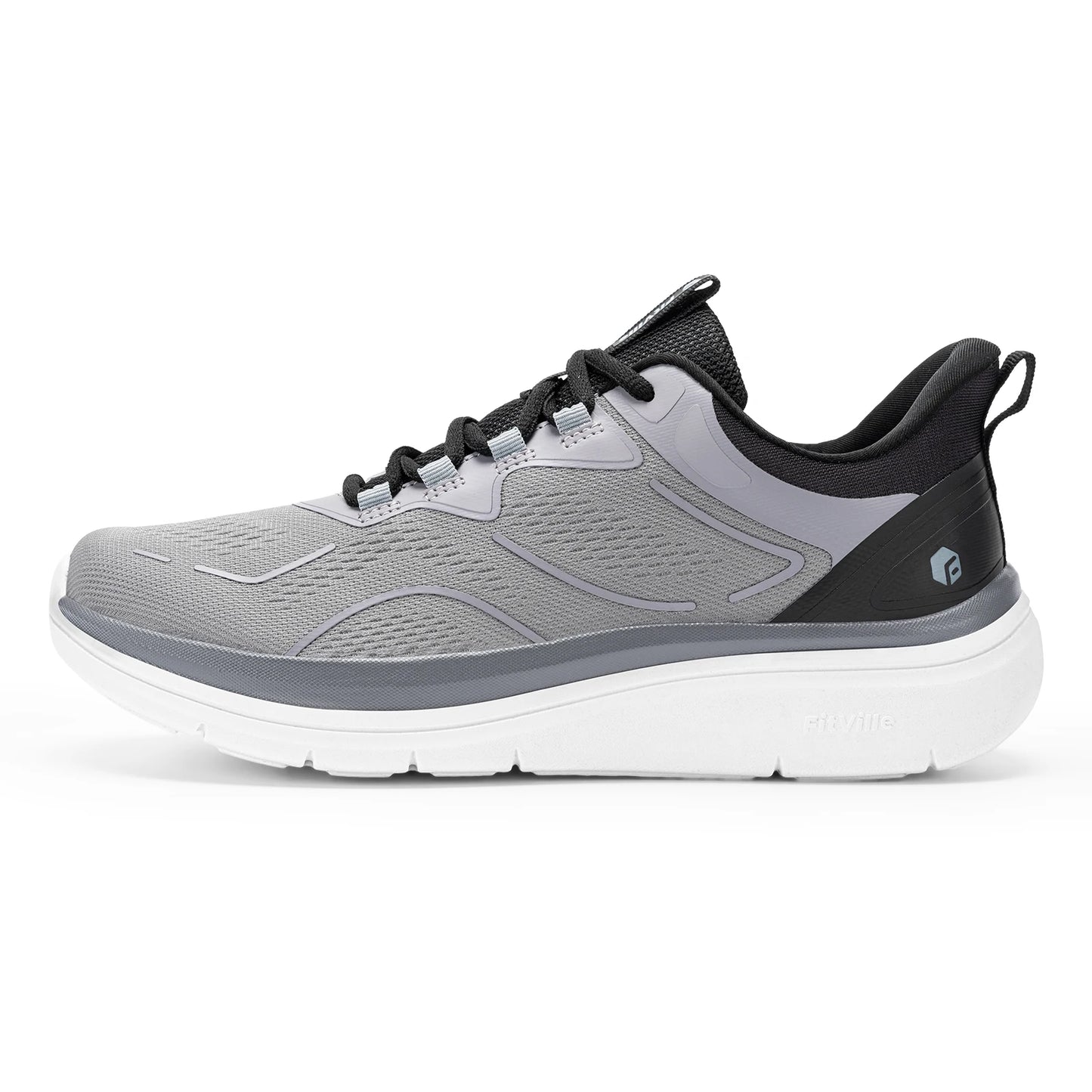 Men's Walking Shoes Thick Soled Slip On Shoe Height Increasing Breathable Sneakers Wide Comfortable Outside&Work Shoe