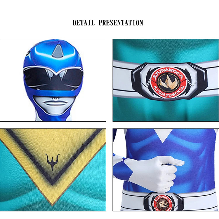 Morpher Superhero Cosplay Costume Samurai Sentai Shinkenger Rangers Cosplay Fantasia Halloween Birthday Party Jumpsuit Mask Suit