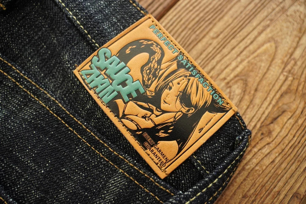 Mens Jeans Sanforized Selvedge Denim Jeans Limited EditionDouble-sided Dyeing 66 Fit 20 Oz