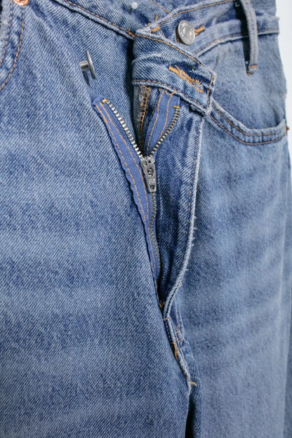 Women Fashion Denim Solid Straight Pants Jeans High Waist Full Length Casual Female Chic Lady Trousers