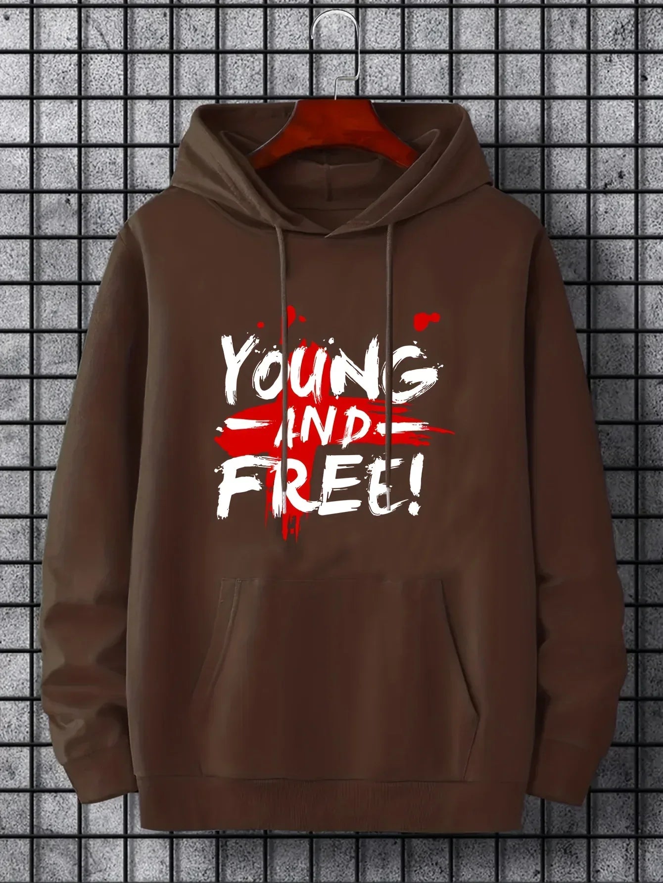 College style sports hoodie innovative fashion letter print autumn and winter plus fleece hoodie suitable for men and women