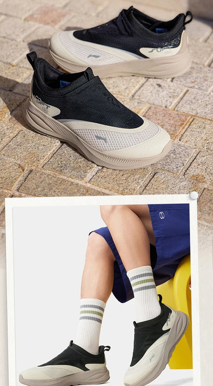 Men's SOFT GO 2 Walking Shoes COMFOAM Slip-on Soft Thick Heel LiNing Comfortable Wearable Sports Casual Shoes AGLV005