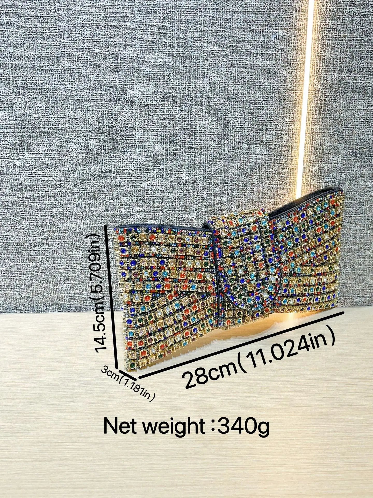 2025 Luxury Bow Design Sequin Dinner Clutches Metal Chain Shoulder Bag Wedding Reception Storage Bag Haute Banquets Evening Bags