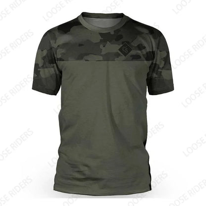 Loose Rider Men's Mountain Bike Long Sleeve Jersey DH Motocross Downhill Jersey BMX Bike Enduro MTB Shirt Breathable Clothing
