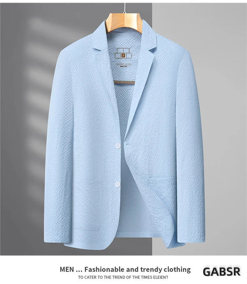 Summer new style suit jacket - Men's fashionable lightweight breathable quick-drying coat with sun protection fabric
