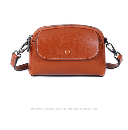 mini small genuine leather vintage bag Crossbody Bag luxury mobile phone shoulder bag  women mobile bag for women