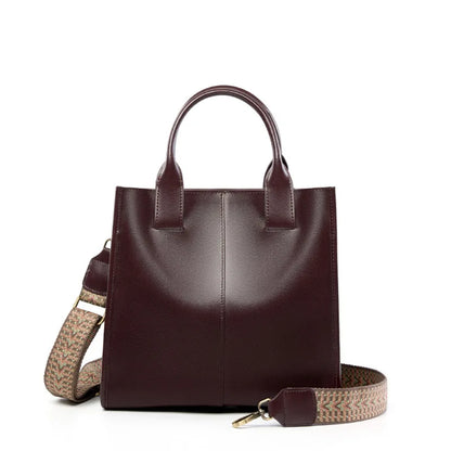 Female Genuine leather handbags women shoulder crossbody bag vintage high-capacity tote bag minimalist luxury bag