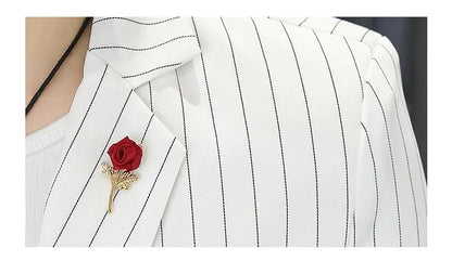 New Men's Fashion Business Gentleman Stripe Outdoor British Style Trend Wedding Banquet Luxe Outdoor Casual Blazer