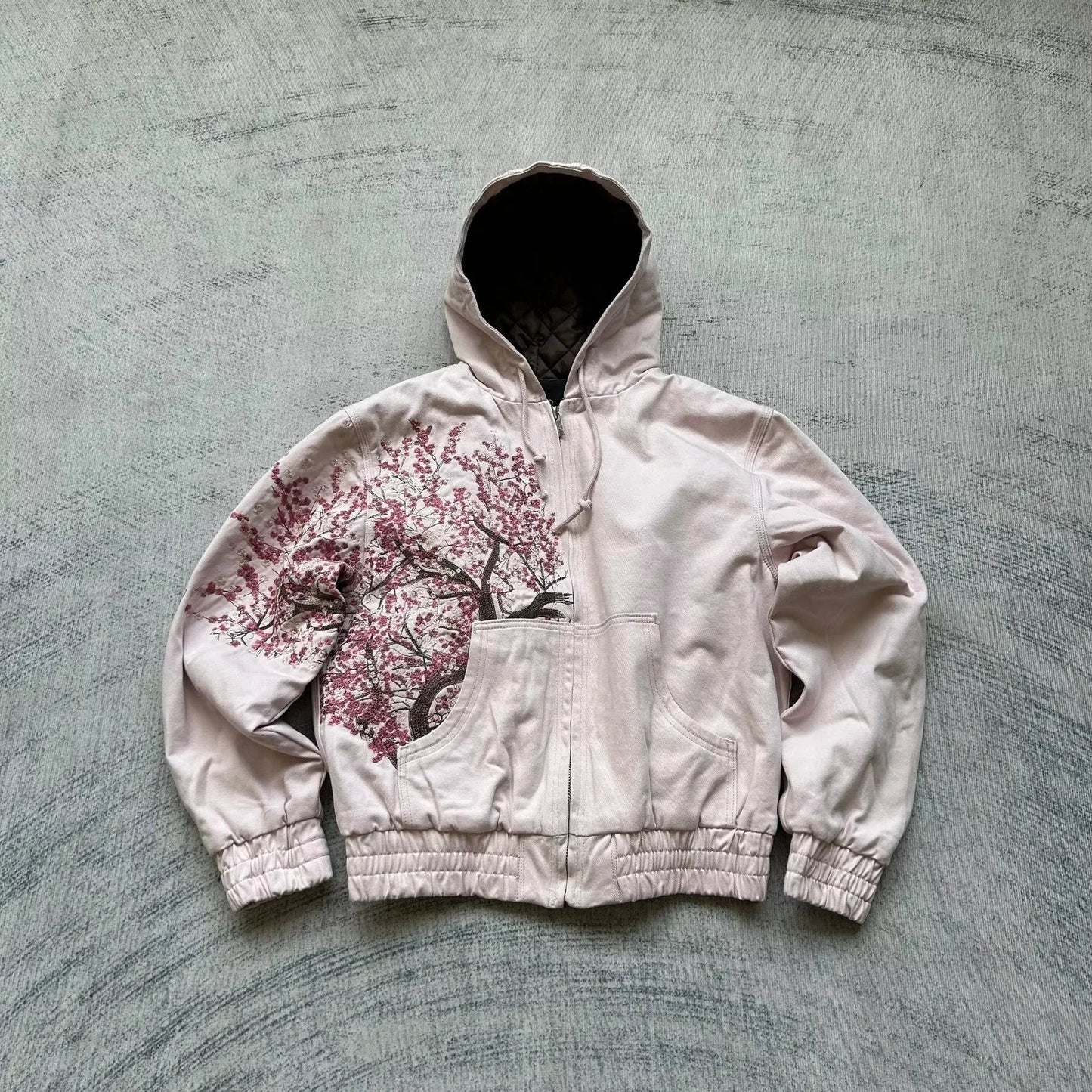 Mountainous Carving Harajuku Hoodie Y2K New Fleece Thickened Got Print Zipper Hoodie Women Street Hip Hop Joker Loose Sweatshirt