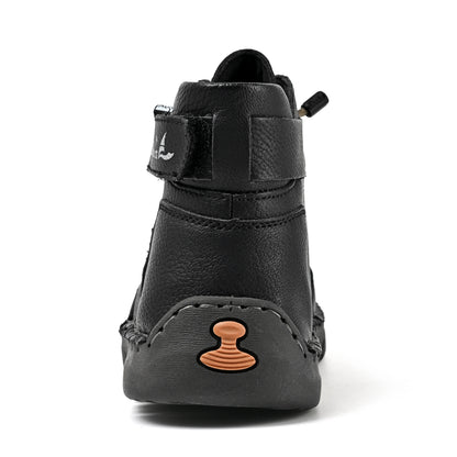 New 2024 Autumn Handmade Leather Men Boots Design Sneakers Man Breathable Casual Leather Shoes Men Ankle Boots Outdoor Boats