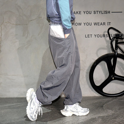 Mens Jogger Pants Outdoor Lightweight Water Repellent Quick Dry Functional Hiking Loose Baggy Trendy Cuffed Sweatpants Fashion