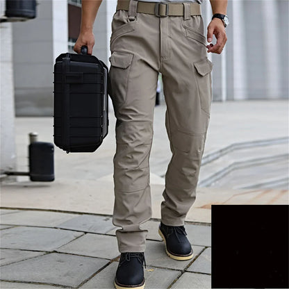 Plus Size Men's Elastic Tactical Pants Camping Hiking Fishing Trekking Climbing Outdoor Trousers Quick Dry Sports
