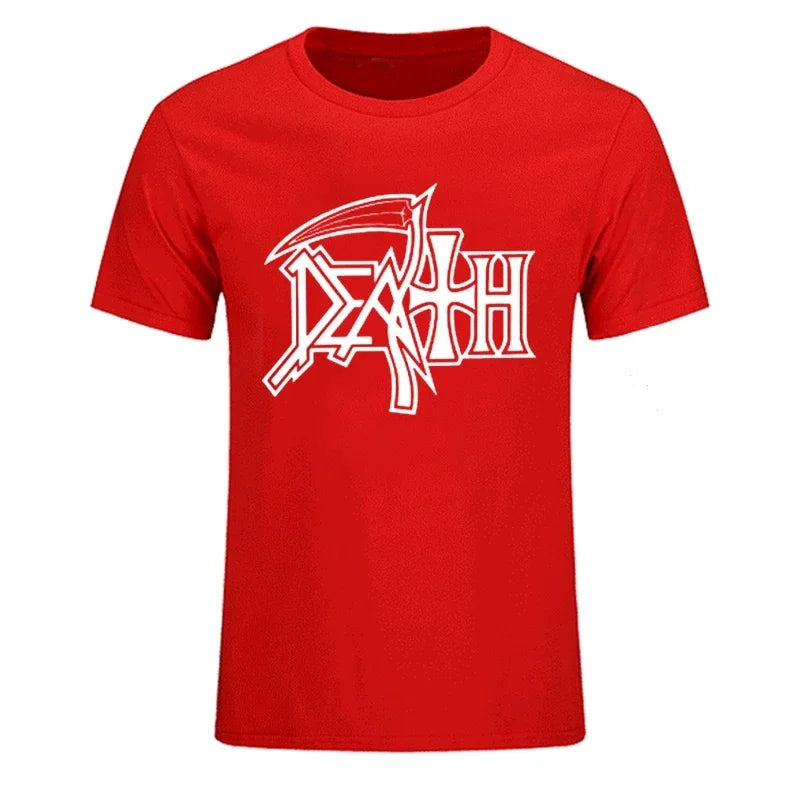 New DEATH ROCK BAND HEAVY METAL Men T-shirt Casual Round Neck Oversized Cotton T Shirt Birthday Gift Tshirt Fashion Streetwear