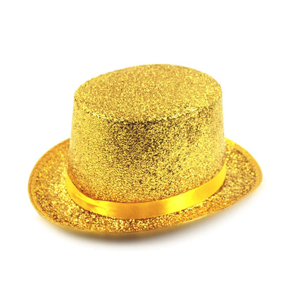 Magic Performance Hats British Style Fedora Glitter Jazz Caps Panama Evening Party Headwear for Women Men Gentleman Dancing Hat