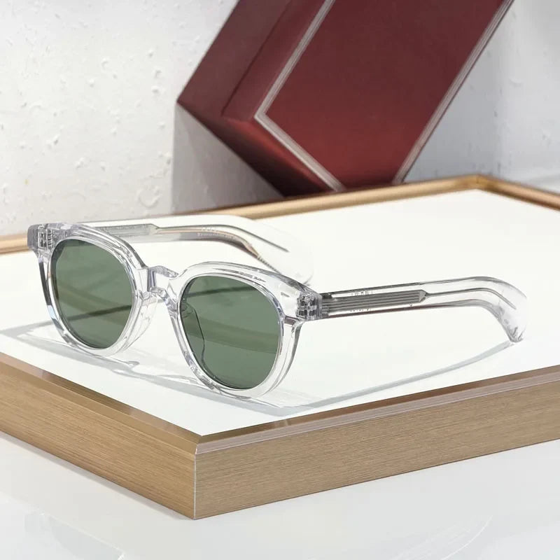 1948 Luxury Classical Sunglasses Men Thick Acetate Oval Brand Design Fashion Street High Quality UV400 Optical Glasses With Case