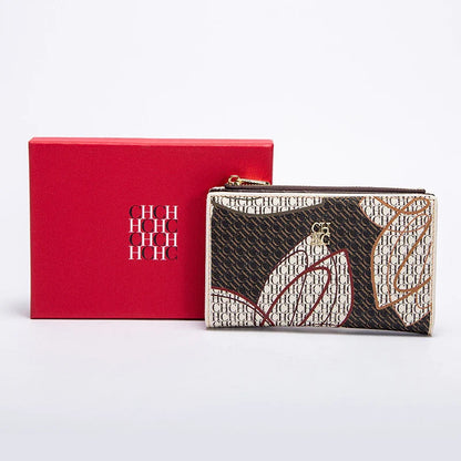 Women's Wallet CHCH Fashion Letter Cartoon Pattern Classic Retro Long Storage Wallet PVC Material Bag