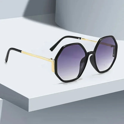 2026 New Sunglasses for Women Avant Garde Geometric Multi-color Gradient Frame Transparent Glasses