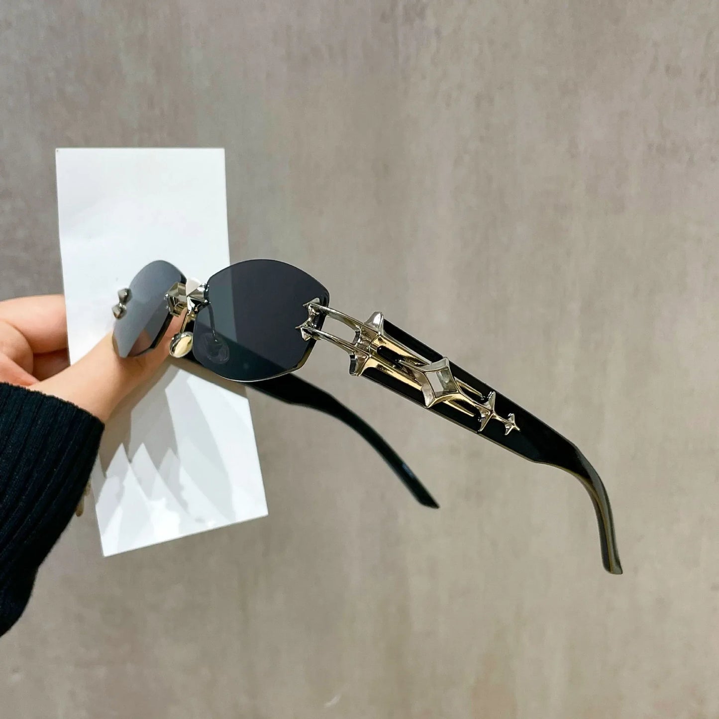 2026 New Fashion Eyewears Men Women Frameless Beveled Sunglasses Unisex Gradient UV400 Luxury Brand Sun Glasses Gafas De Sol
