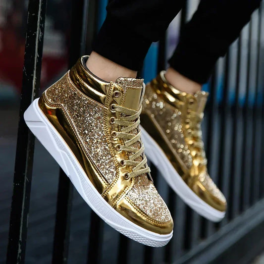 Mens Casual Shoes Non-slip Sports Outsole  Light High-top Men Fashion Boots Wear-resistant Male Sneakers 48