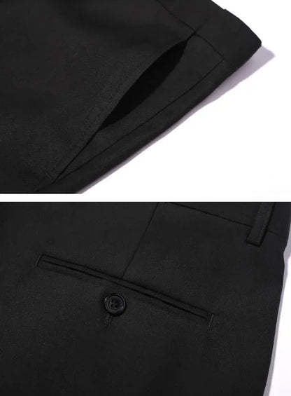 Men's M-10XL Spring New Wedding Fashion Handsome Suit Business Cargo Trousers Plus Size Two Sets Fat Friendly Clothing