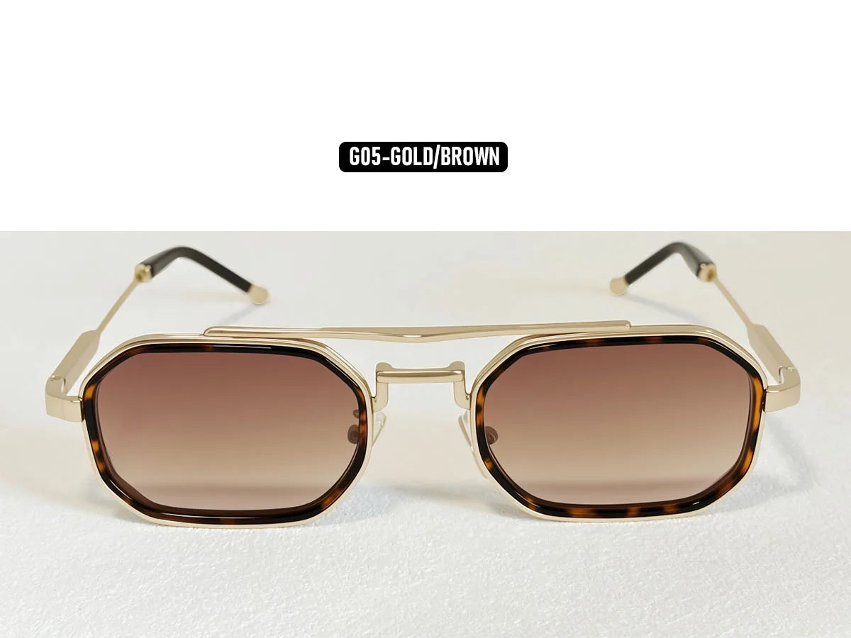UV400 Protection Square Sunglass Men Vintage Steampunk Sunglasses Women Woman Luxury Fashion Glasses Gafas De Sol Hombre Okulary