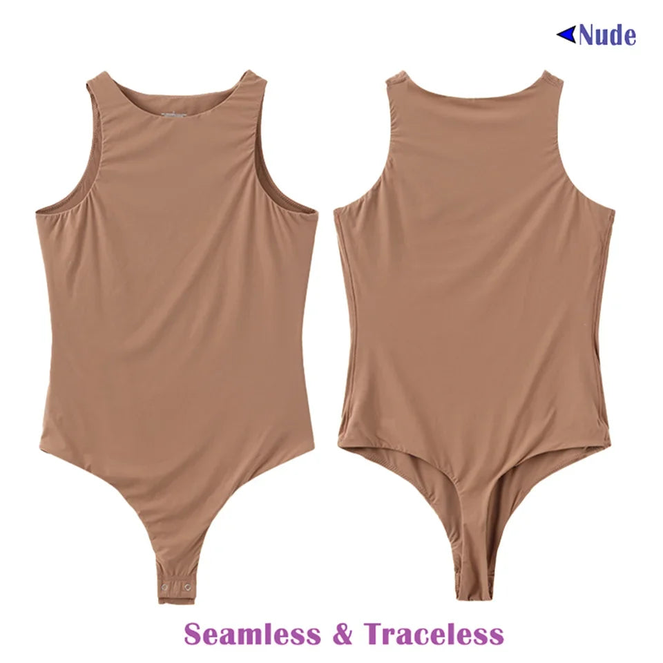 Female Underwear Belly Reducing Shapewear Tank Top Open The Crotch Lift The Buttocks Seamless Bodysuit Women