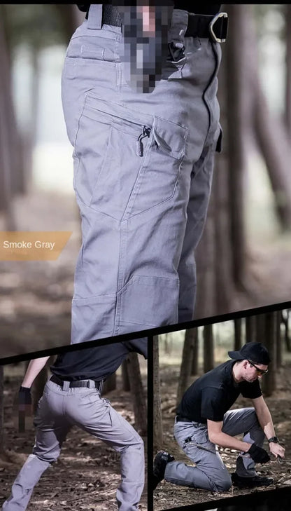 Stretch Canvas 97% Cotton 3% Spandex Tactical Pants For Men Climbing Hiking Trekking Cargo Pants Trousers