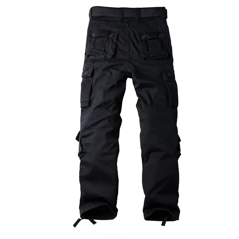 Multi-Pocket Work Pants Men Midweight Field Training Trousers Autumn 1/2Pcs Casual Cargo Pants Outdoor Tactical Hiking Trousers