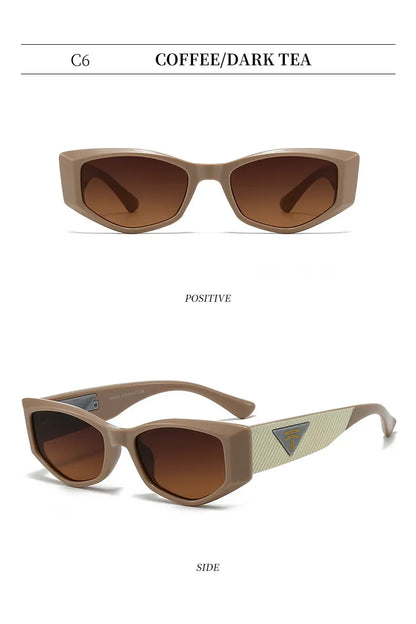 2025 New Special-shaped Light Luxury Small Cat Eye Fashion Sunglasses Women Triangle Premium Sunshade Sun Glasses Ladies UV400