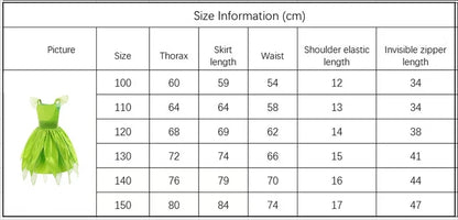 Girls Flower Fairy Dress Up Kids Princess Dress With Wings Halloween Princess Costume Elves Party Tinkerbell Tinker Bell Dress