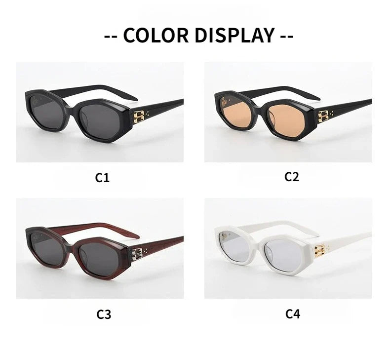 Fashion Cat Eye Retro Men Sunglasses High Quality Acetate UV400 Protection Top Brand Women Sunglasses Support Custom Lenses