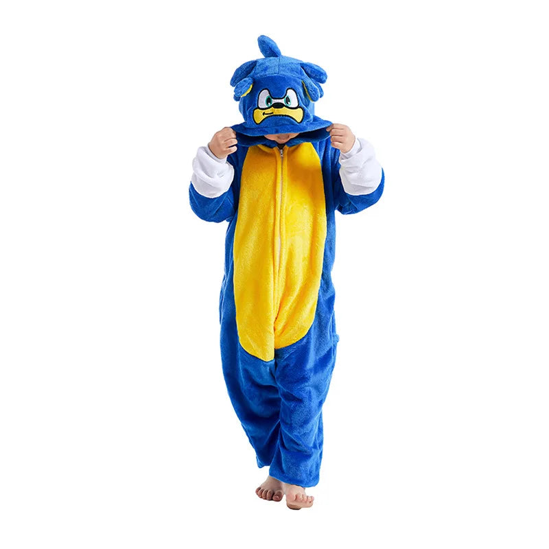 Cartoon Kigurumi For Kids Animal Onesies Children Pyjamas Halloween Cosplay Costumes