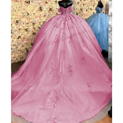 Shinny Party Dress 15 Quinceanera Dresses Ball Gown Luxury 15 Year Old Dress Formal Dress For 15 Years Party Customized