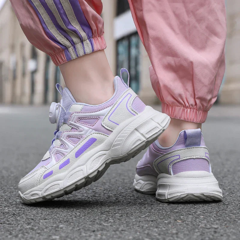 Spring and autumn children's shoes girls' school students leisure sports running shoes basketball children outdoor tennis shoes