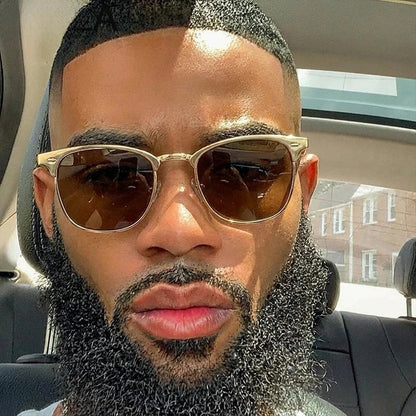 New Arriavl Square Sunglasses Men 2026 Luxury Brand Metal Frame Retro Punk Sun Glasses Male Driving Shades Vintage Eyewear UV400