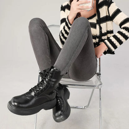 2024 Sexy Women Blue Slim Skinny Denim Jeans High Waist Elastic Mom Jeans Stretch Washed Pencil Pants Streetwear Tight Trousers