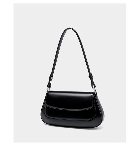 underarm cowhide Genuine leather handbags women vintage shoulder bag female luxury bags womens high quality 2026