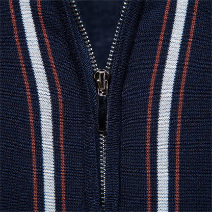 Men's Stripe Polo Shirt Old Money Style Short Sleeve Soft Breathable Casual Elegant Fabric for Comfortable Wear
