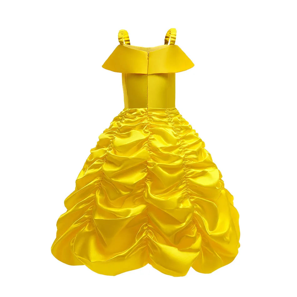 Girls Halloween Belle Dresses Girl Snow White Dress Kids Christmas Carnival Cosplay Clothes Children Princess Costumes
