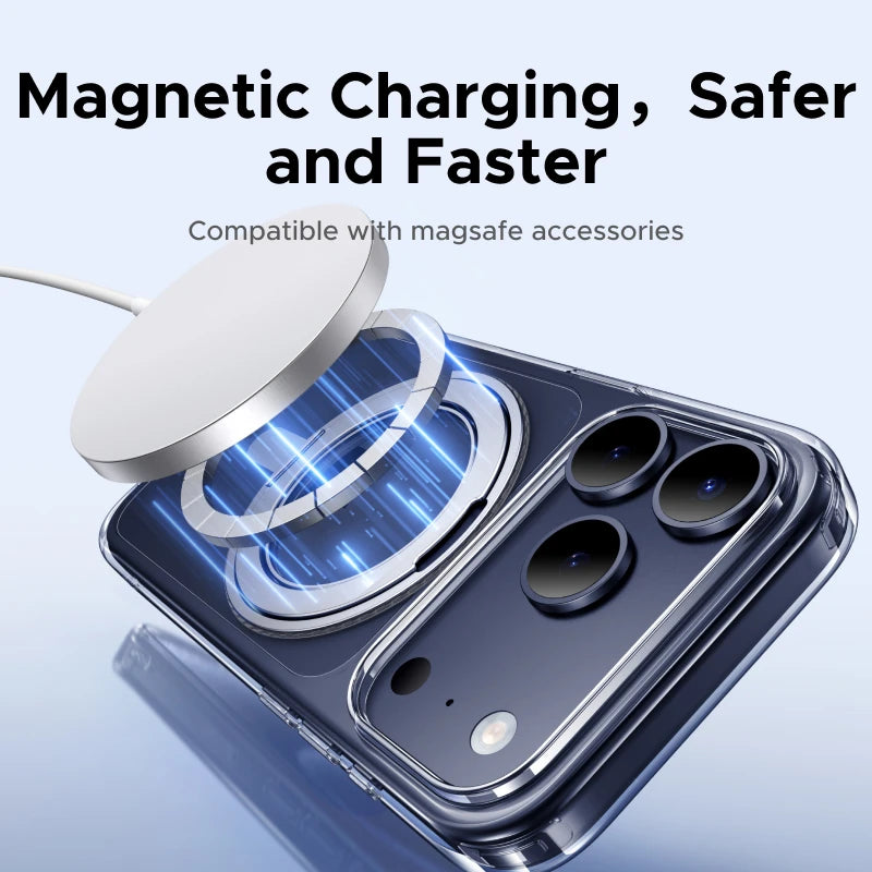 For iPhone 17 Pro Max 360° Magnetic Stand Case Cover for iPhone 17pro for Magsafe Rotatable Magnet Kickstand Case