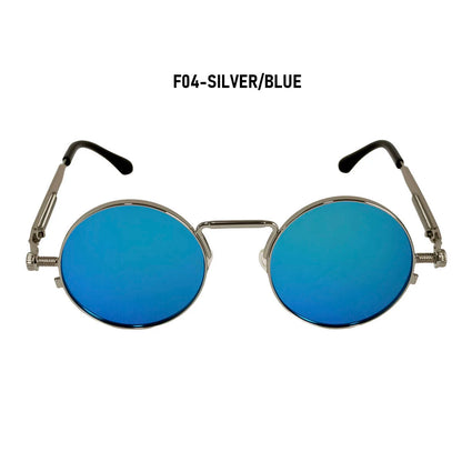 Round Steampunk Sunglasses Men UV400 Protection Punk Fashion Glasses Vintage Luxury Dropshipping Gafas De Sol Lunette De Soleil