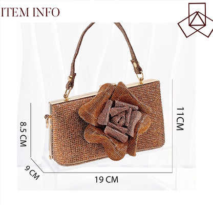 2025 Large Flower Design Shoes & Bag Nigerian Coffee Color Women's Stiletto Shoes For Special Good Time INS Style