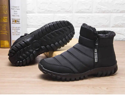 Winter shoes Men's sneakers Warm Cotton Zipper Snow Ankle Boots, Autumncasual shoes  Waterproof Snow Boots free shiping shoe