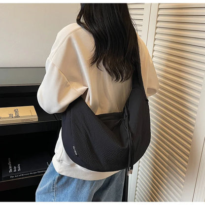 New Comfortable and Versatile Texture Hobo Bags Women Crossbody Bags Large Capacity Lightweight Casual Storage Bags Fashionable
