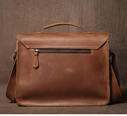 Retro Real Leather Messenger Bags Men and Women Shoulder Bag Natural Cowhide Crossbody Casual Handbag Luxury Cambridge Bags