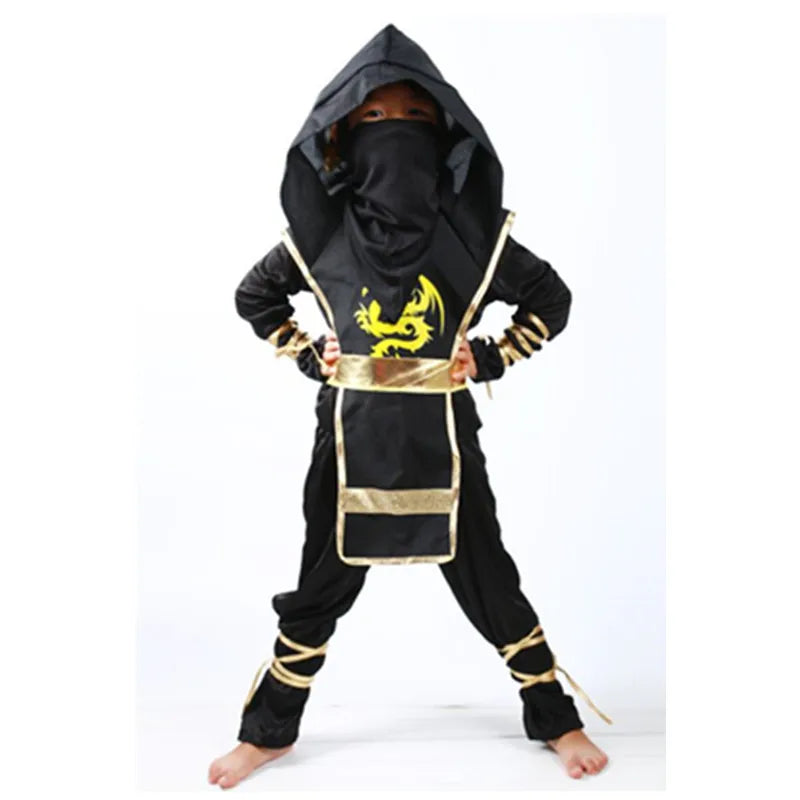 Kids Costume Ninja Cosplay Boys Birthday Party Fancy Dress Children Carnival Suit Clothing
