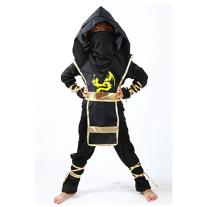 Kids Costume Ninja Cosplay Boys Birthday Party Fancy Dress Children Carnival Suit Clothing