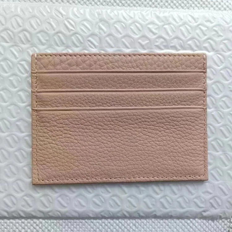 Porte-cartes en cuir de vachette avec logo personnalisé pour femme et homme, sac à cartes fin en cuir véritable, gravure du nom, portefeuille de luxe décontracté
