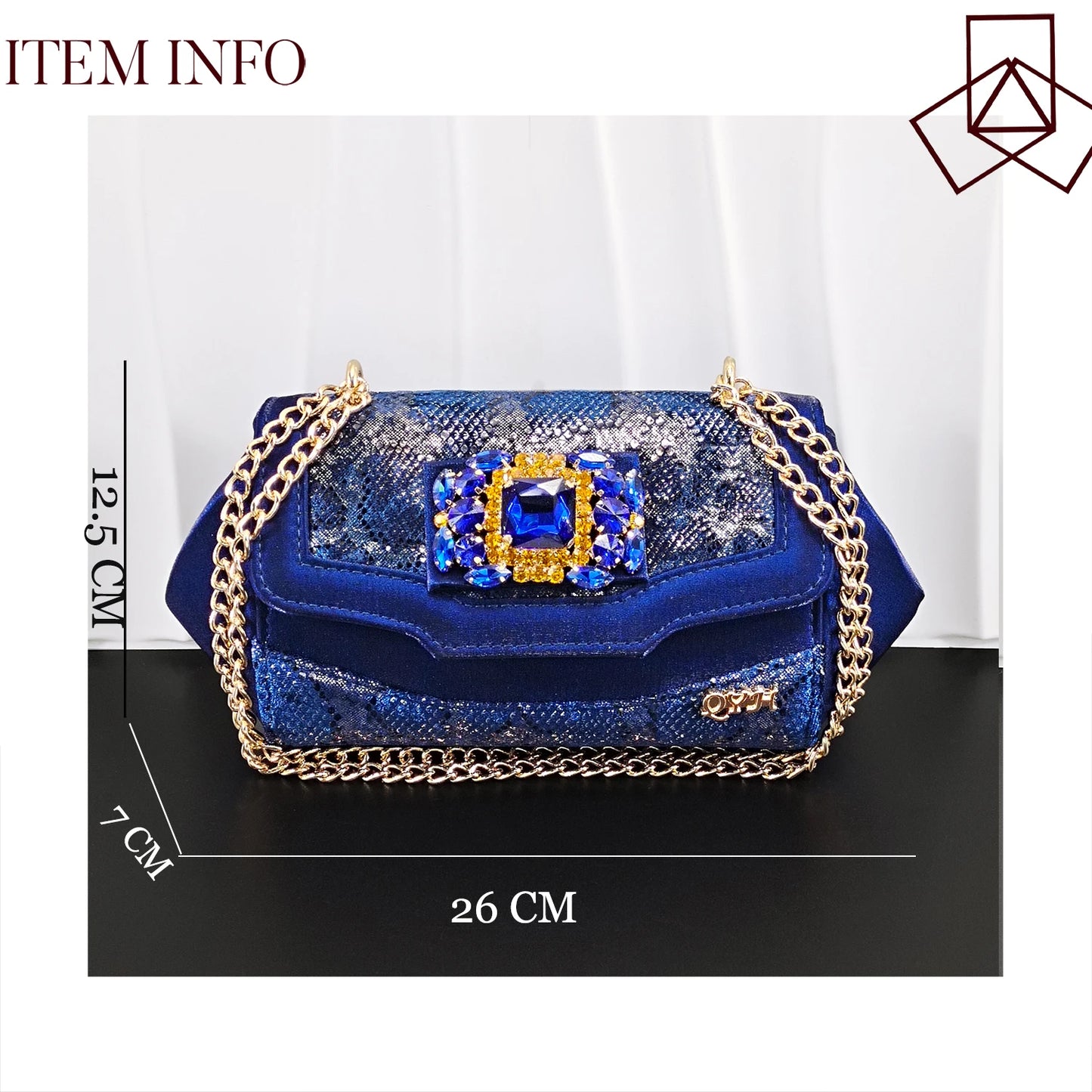 2026 Italian Luxury Rhinestone Taro Royal Blue Open Toe High Heel Shoe And Bag Set for Women - Perfect for Parties Wedding