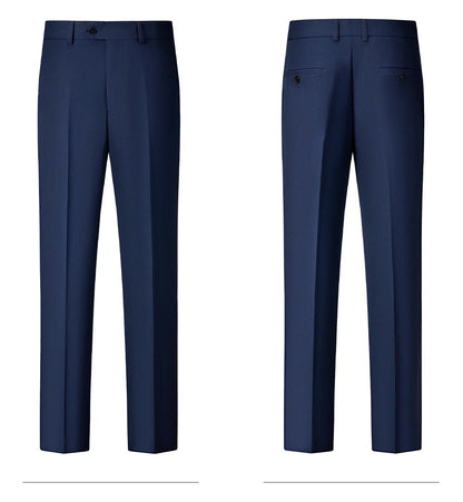 High-quality Groom Wedding Suit, Fashionable and Stylish Dress, Men's Business Double-Breasted Suit Set, Men's Three-Piece Set